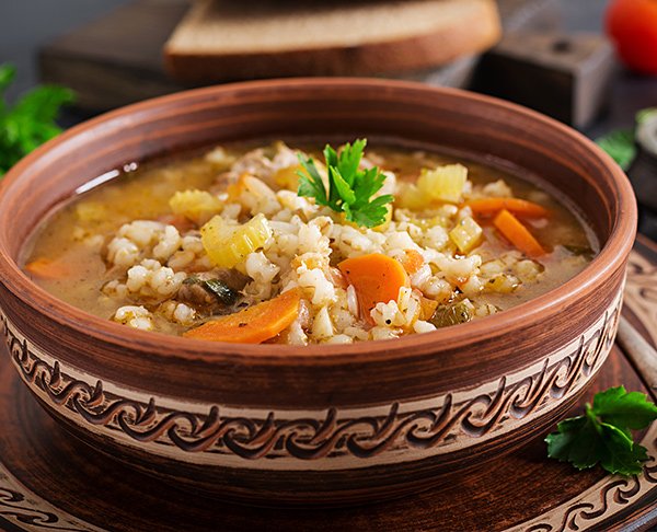 Sopa de Frango com Cevada
