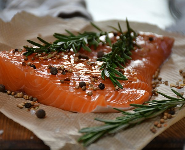 Salmão Assado em Pergaminho
